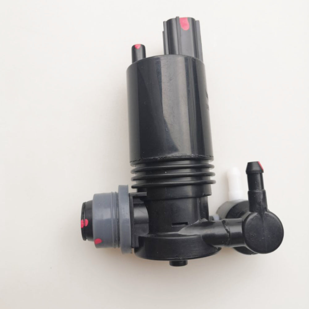 Windshield water pump with spare eyelet  Wiper Front & Rear Windscreen Wiper Washer Pump Motor with Grommet For Ford Fiesta 2009-2013 Hatchback Estate Twin Water Outlet